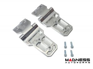 Jeep Wrangler JL Billet Hood Hinges - Aluminum - Raw Jeep Wrangler JL Billet Hood Hinges - Aluminum - Raw